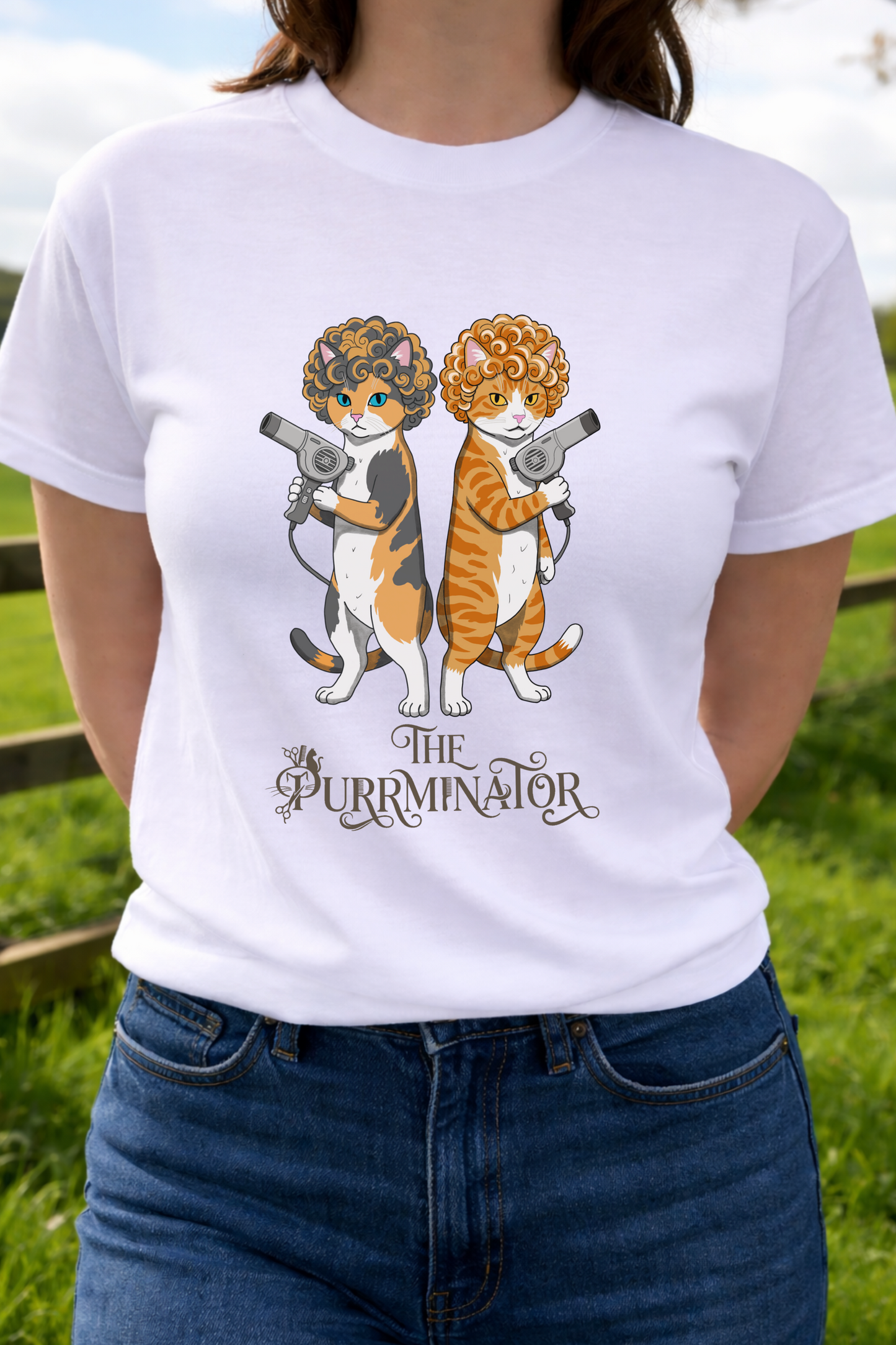 The Purrminator Tee - funny cat t-shirt