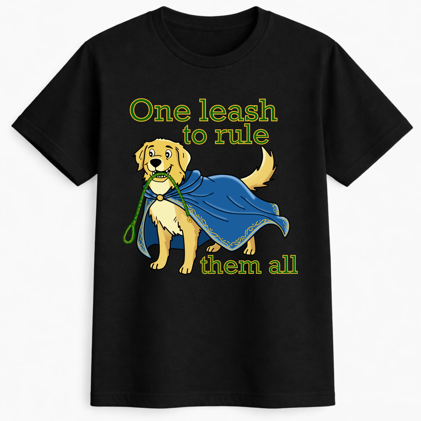 One leash to rule them all - Golden retriever t-shirt
