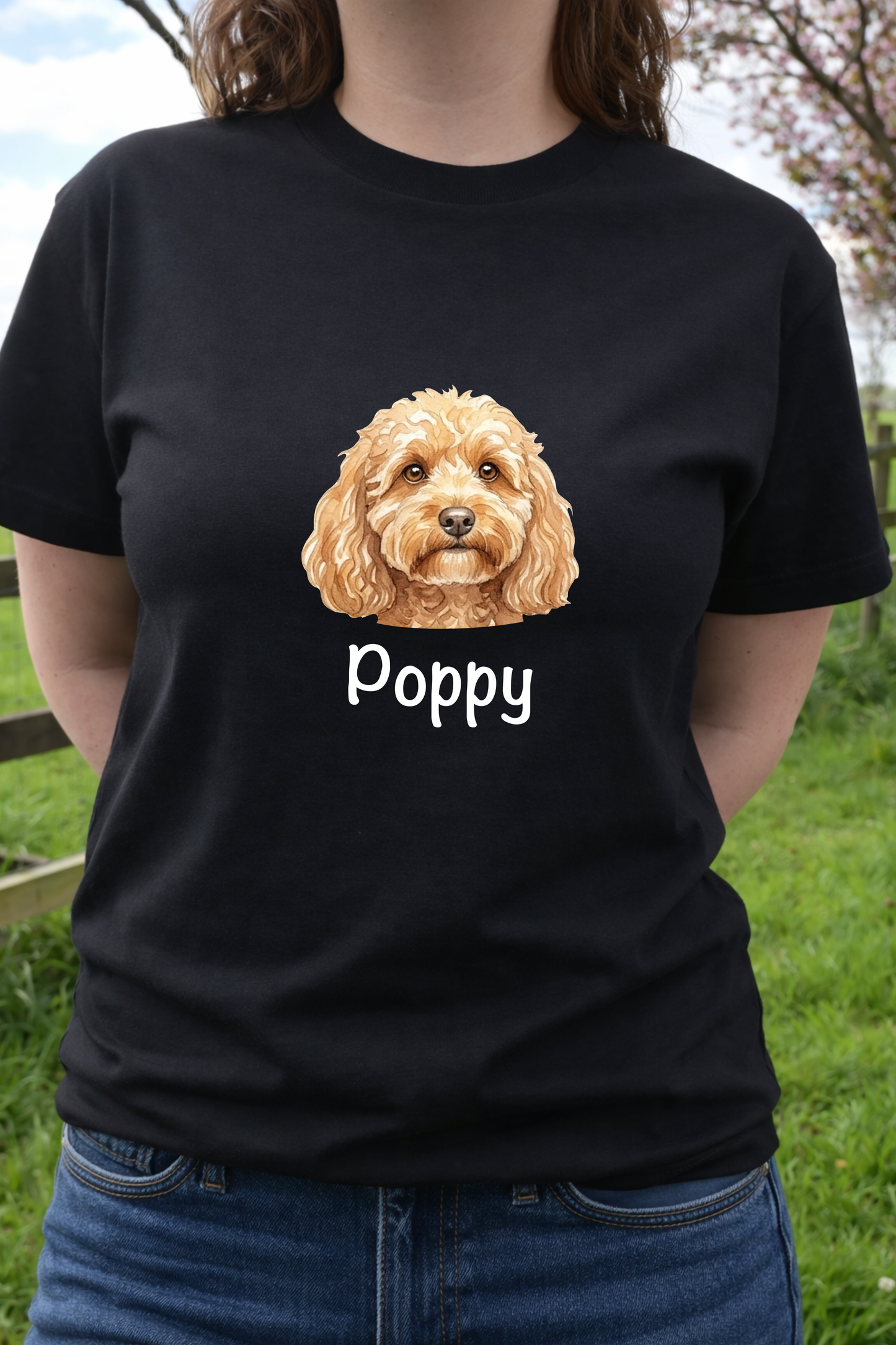 Personalised dog head T-Shirt 🐾