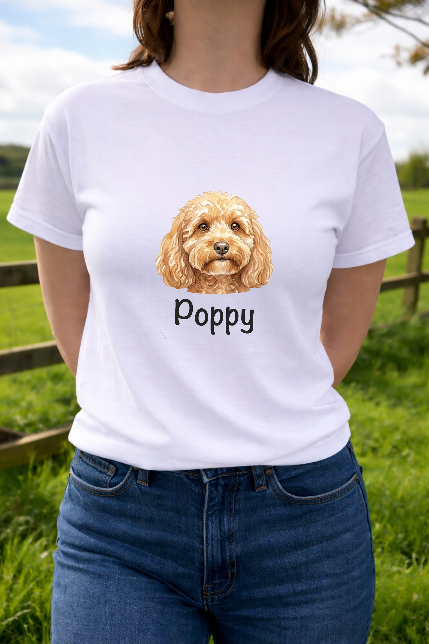Personalised dog head T-Shirt 🐾