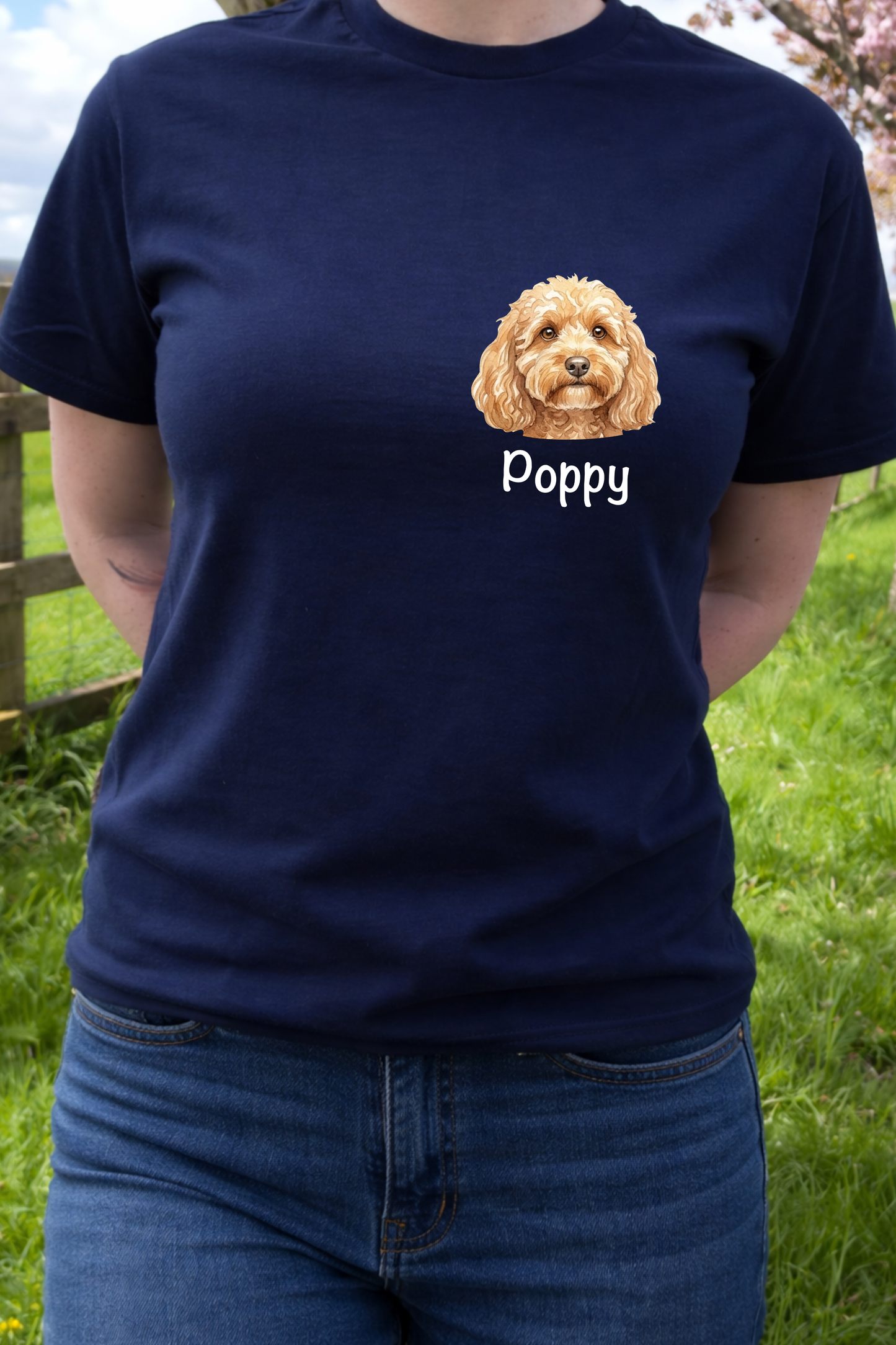 Personalised dog head T-Shirt 🐾