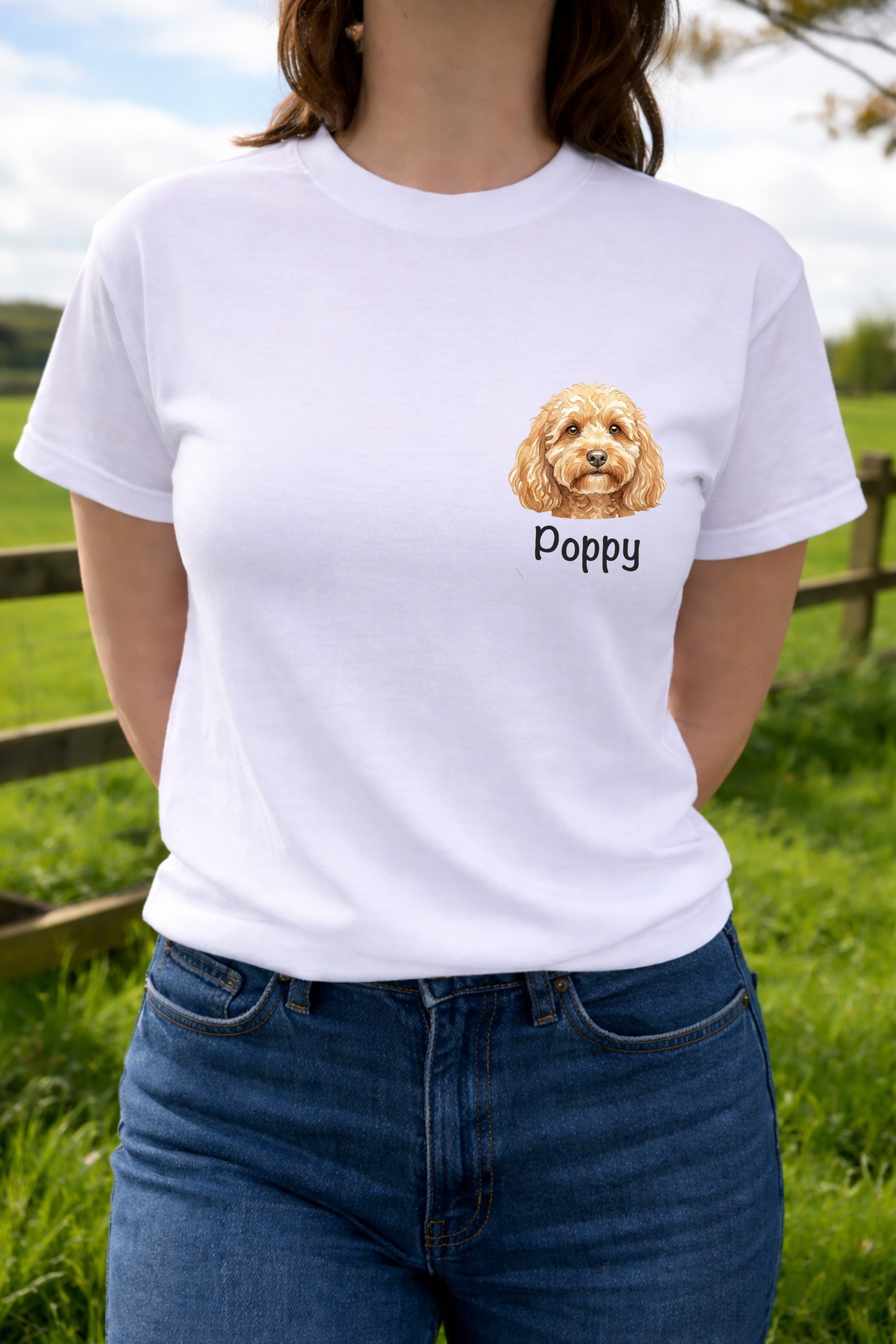 Personalised dog head T-Shirt 🐾
