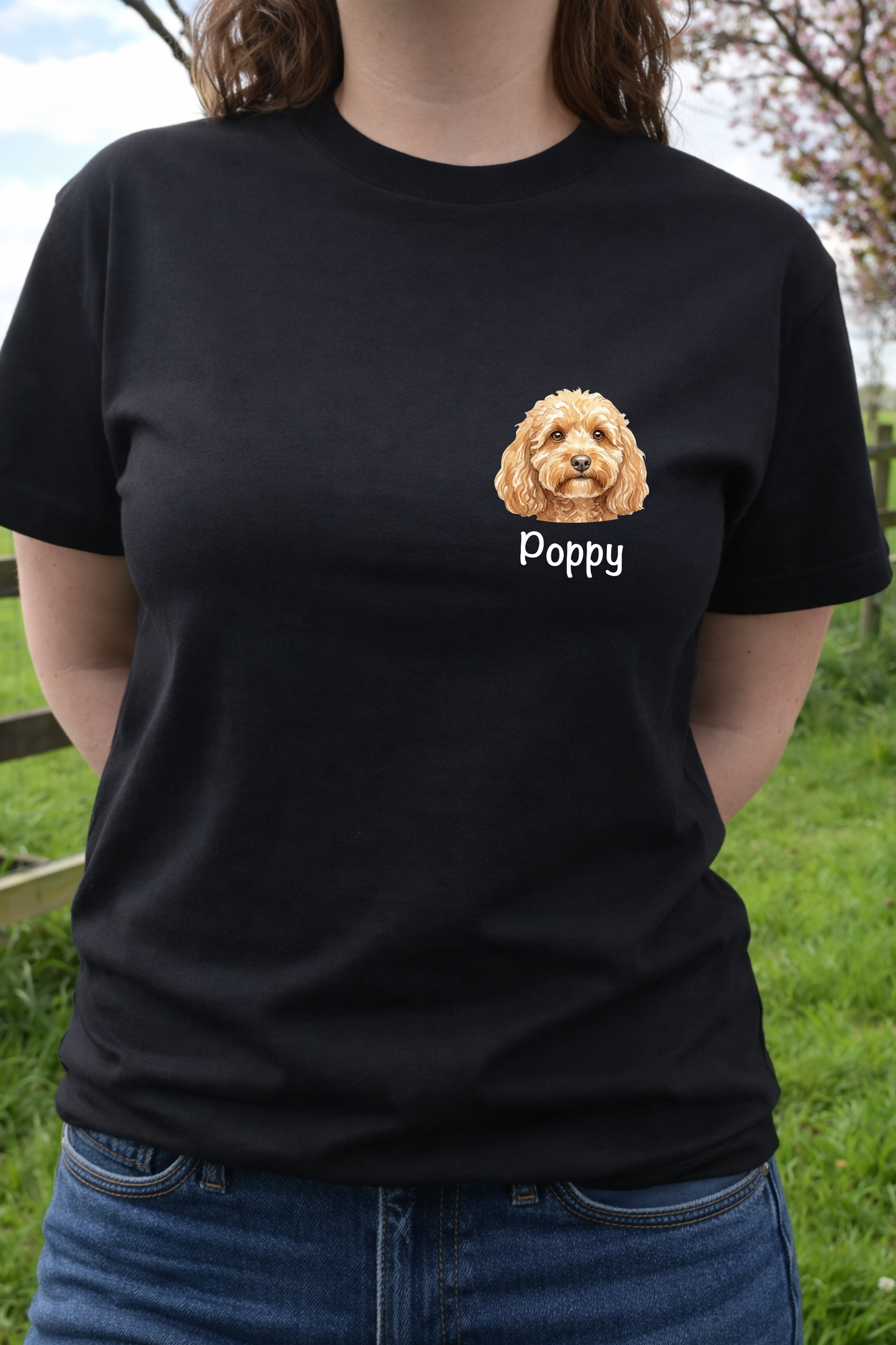 Personalised dog head T-Shirt 🐾