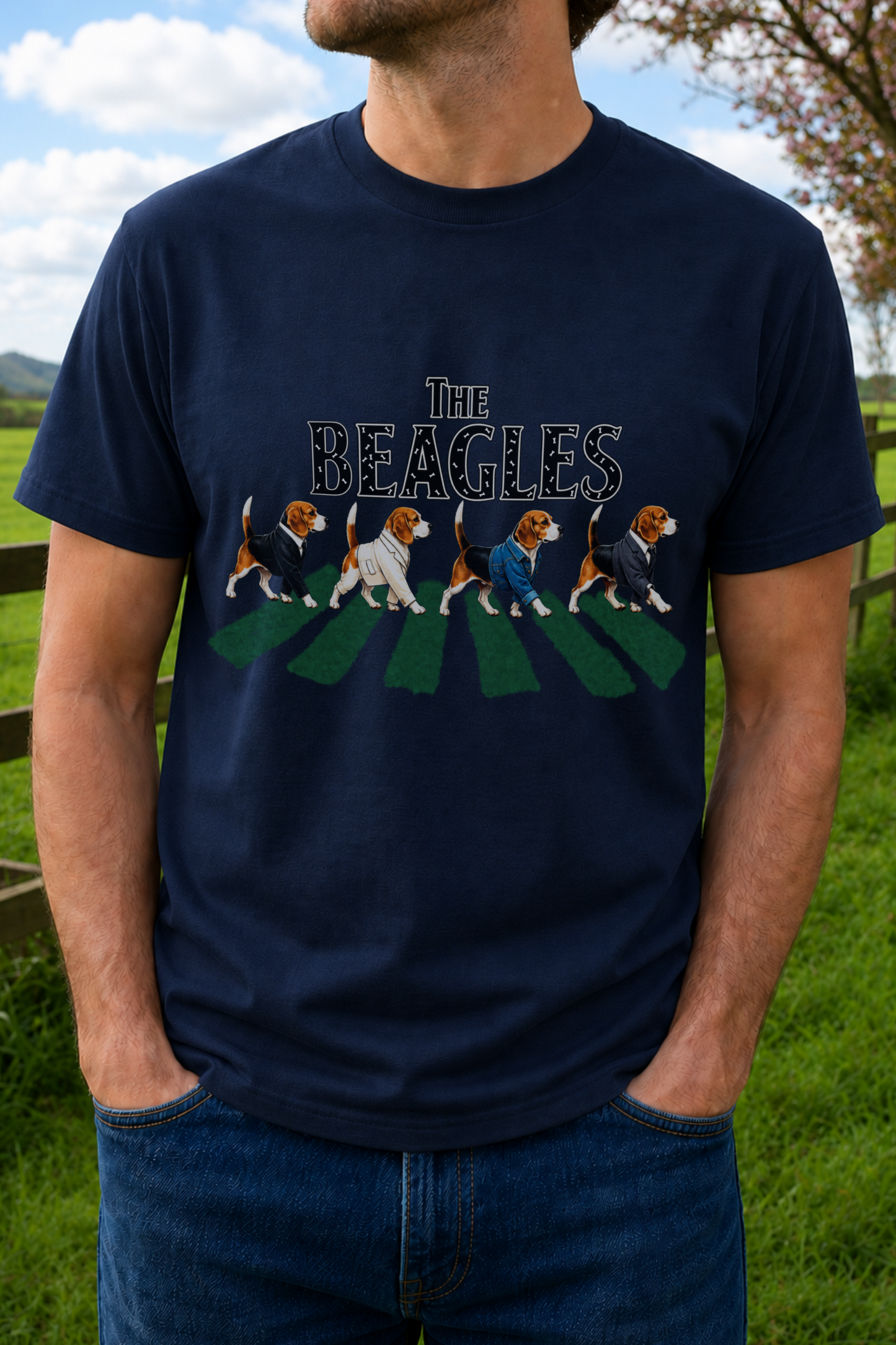 The Beagles funny dog t-shirt for adults