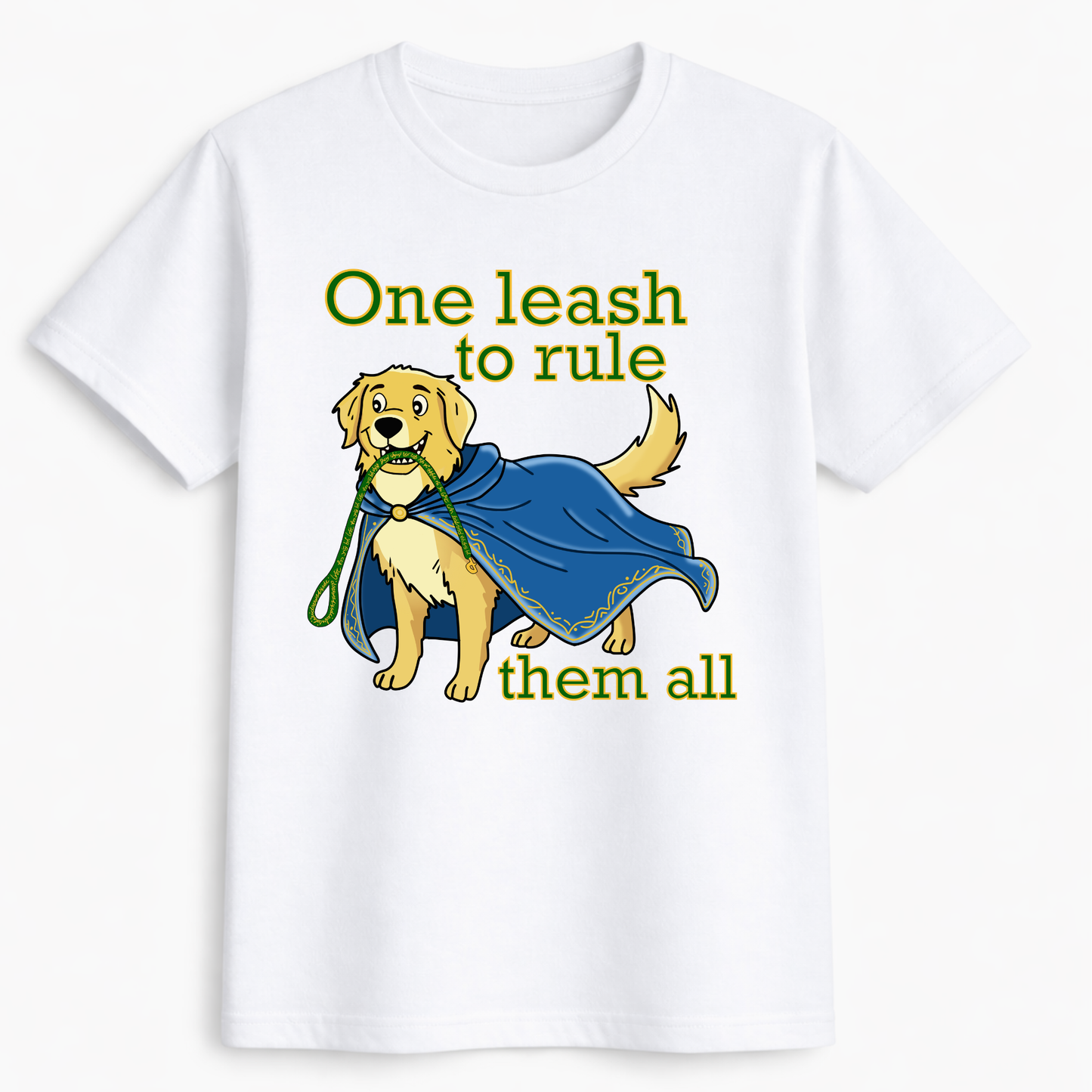 One leash to rule them all - Golden retriever t-shirt