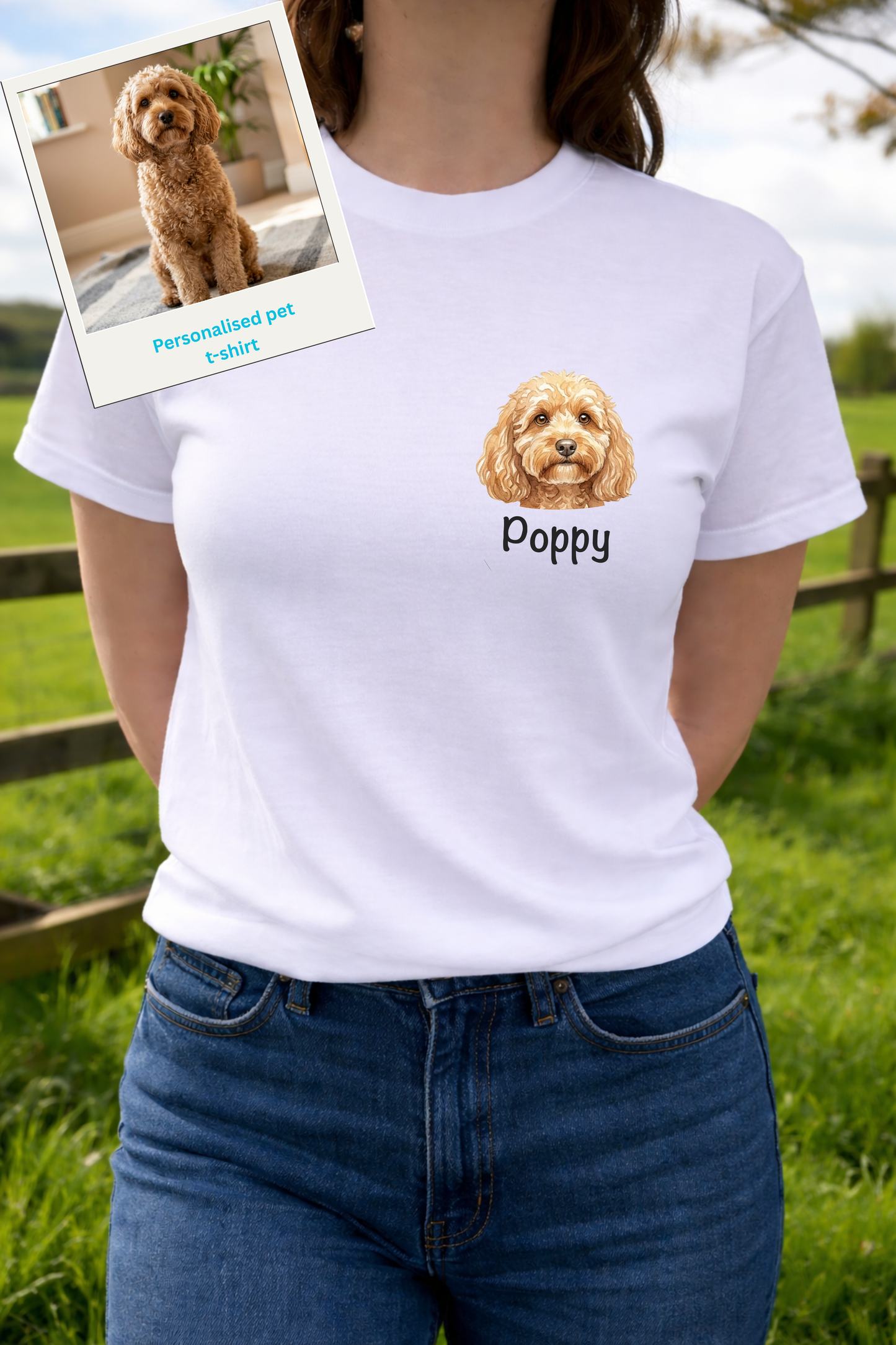 Personalised dog head T-Shirt 🐾
