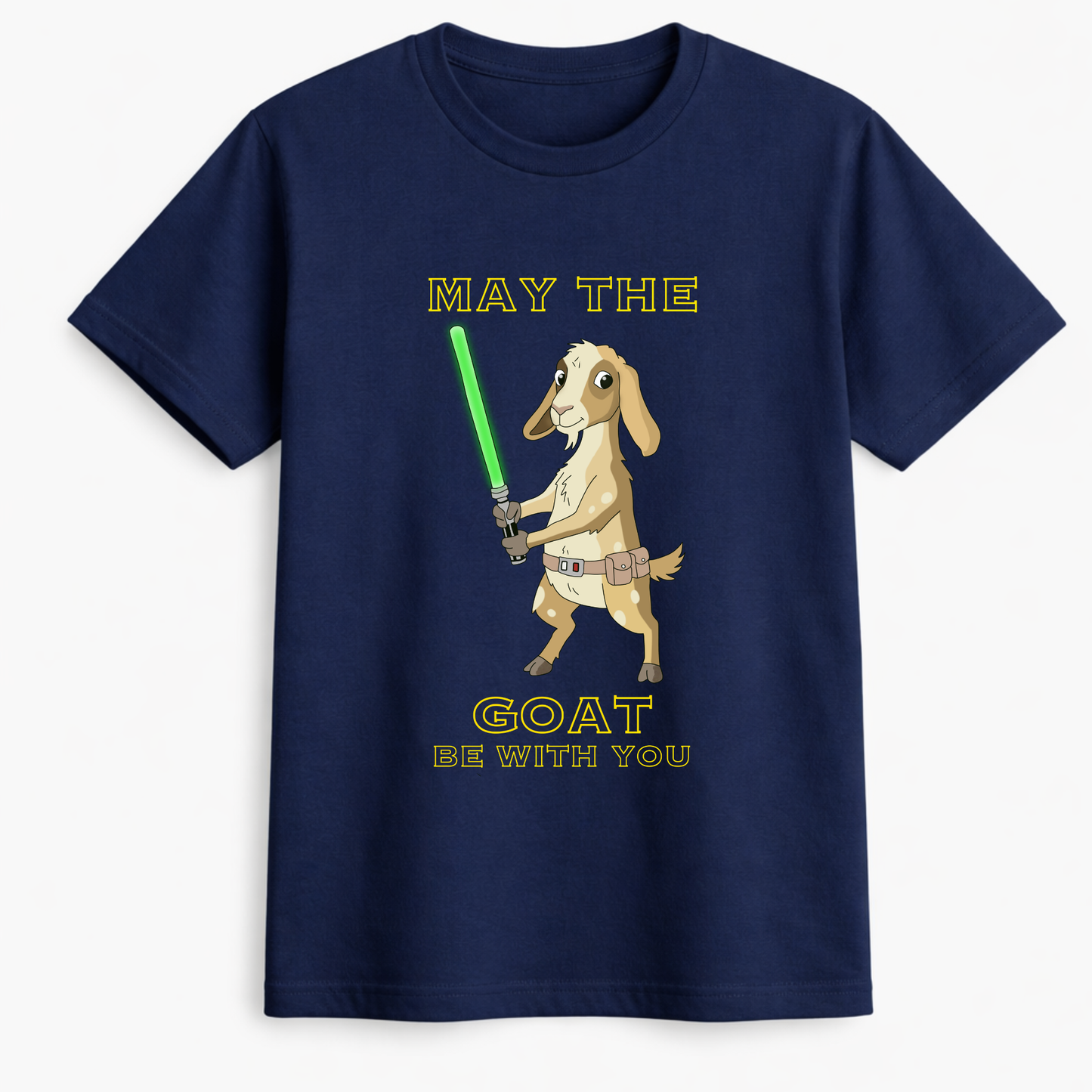 May the goat be with you - funny Anglo nubian goat tees meets Star Wars