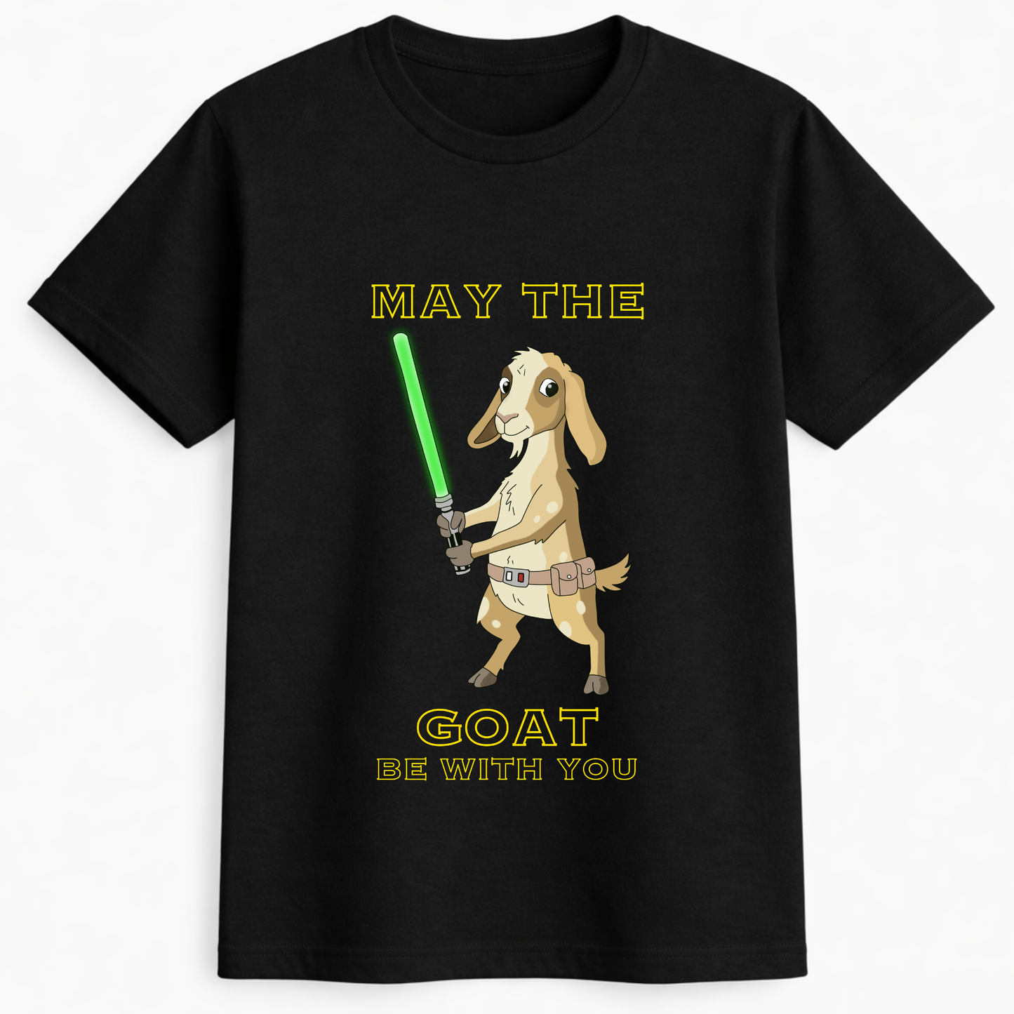 May the goat be with you - funny Anglo nubian goat tees meets Star Wars