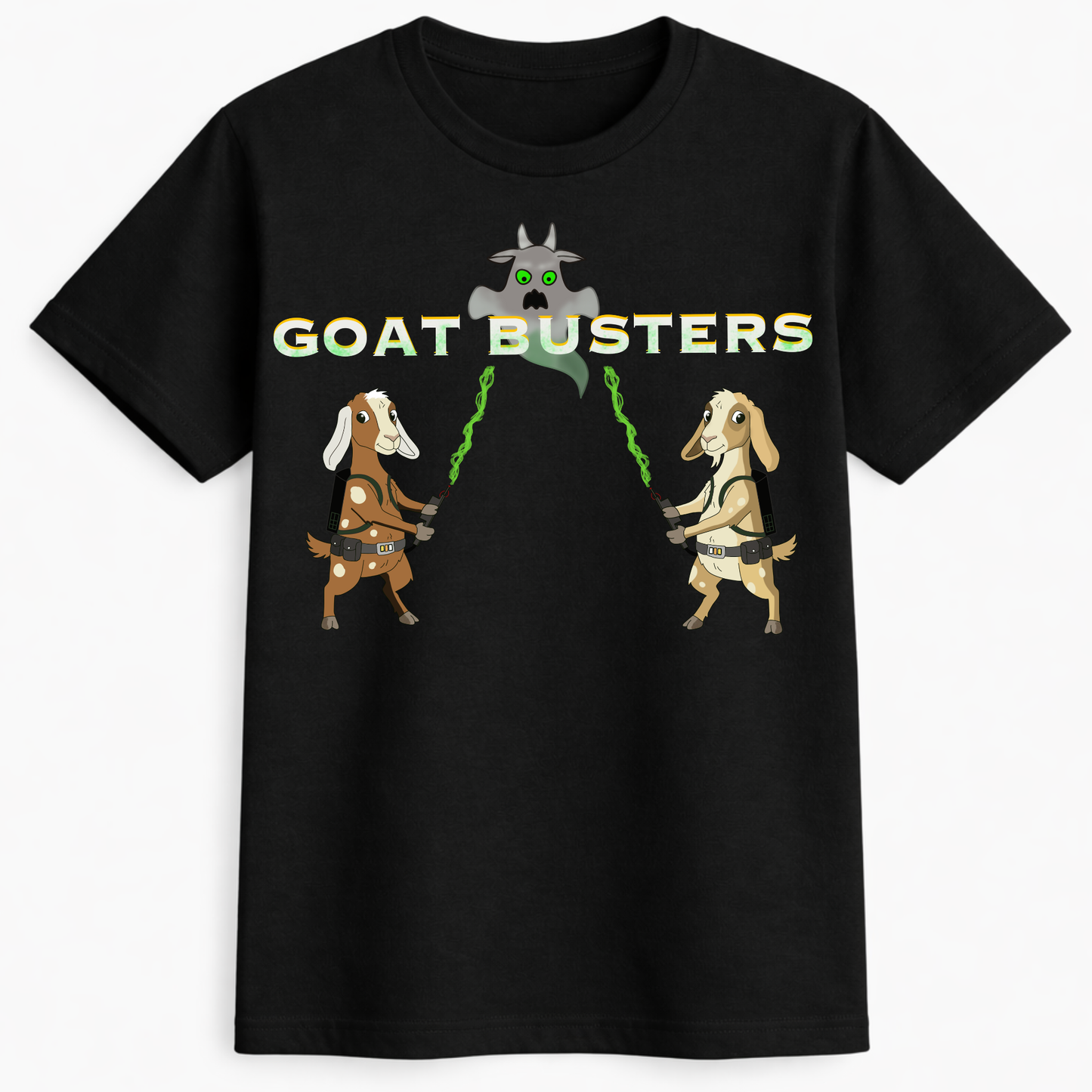 Goat busters funny anglo nubian goat t-shirt