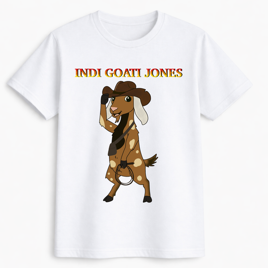 Indi Goati Jones 🐐 - Unisex goat t-shirt