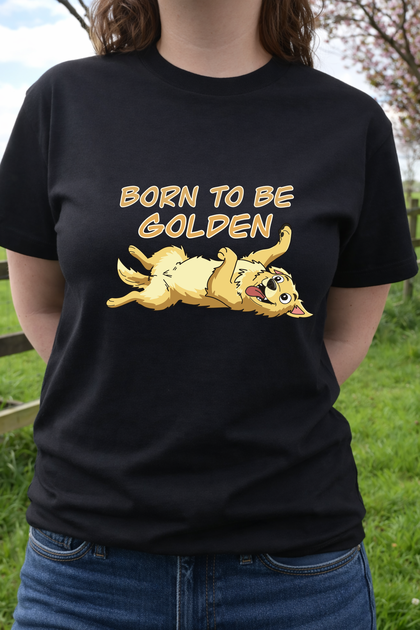 Born to be Golden - Golden Retriever dog t-shirt