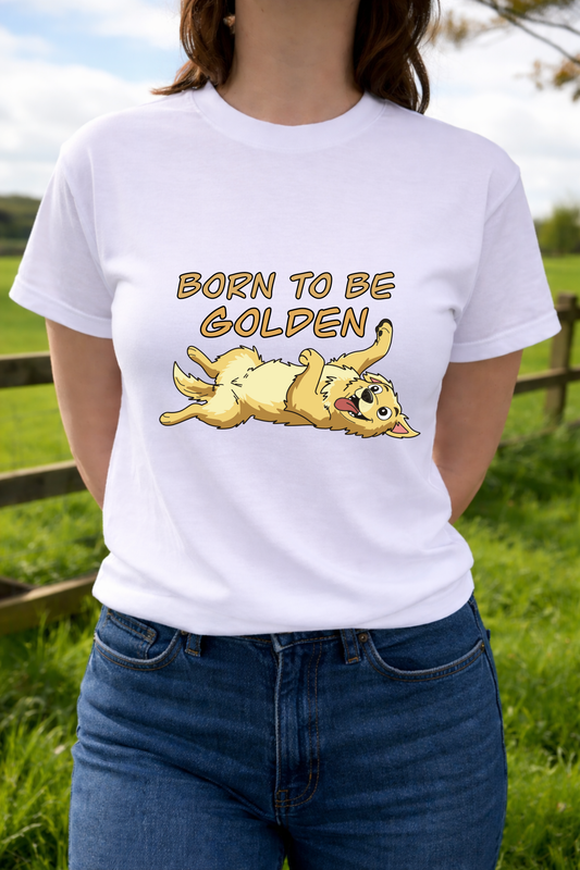 Born to be Golden - Golden Retriever dog t-shirt