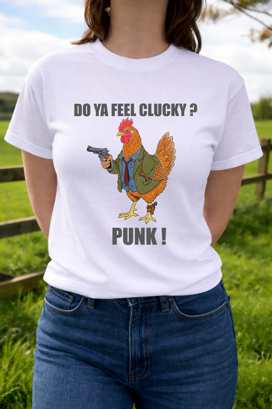 Do you feel Clucky? - Funny unisex chicken t-shirt