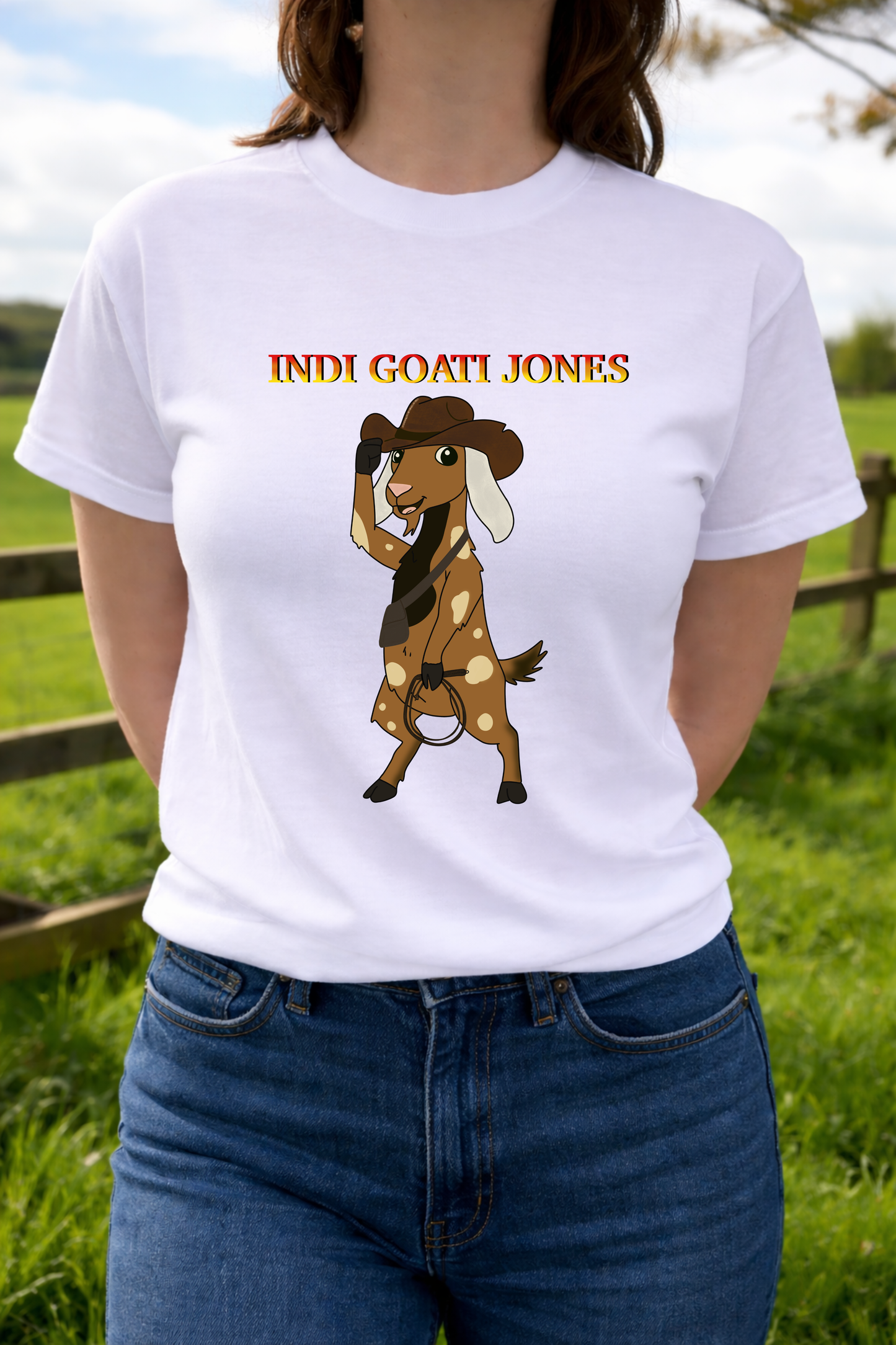 Indi Goati Jones 🐐 - Funny anglo nubian goat tees